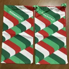 STARBUCKS クリスマスショップ袋 2枚セット
