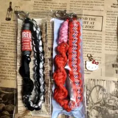 パラコード編み携帯ストラップ 2本セット