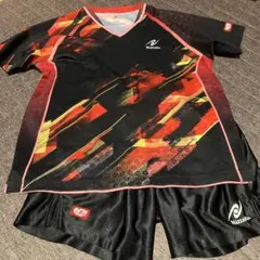 Nittaku JTTA公認 試合用卓球ウェア Mサイズ 黒/赤