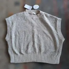 Samansa Mos2 ミックスモールニットベスト