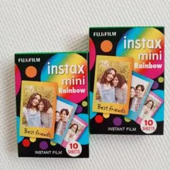 【新品未開封】 チェキフィルム 10枚入 INSTAX MINI RAINBOW