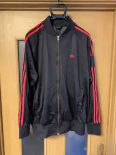 adidas トラックジャケット　黒×赤　atp