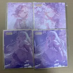 ミ*能様 プロセカ 53A ミニ色紙 余花にみとれて 東雲絵名 暁山瑞希　宵崎奏