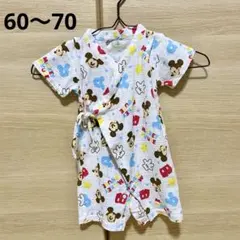 DisneyBABY ミッキー 甚平 ロンパース 60-70cm