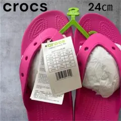 [クロックス] サンダル クラシック ジビッタブル フリップ ピンク 24㎝