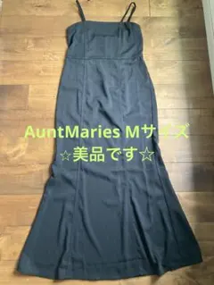 AuntMariesキャミソールロングワンピース 黒M