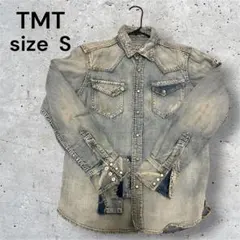 TMT デニムシャツ 山下智久着用 TSH-S1304 クラッシュ ダメージ - メルカリ