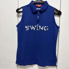 BEAMS GOLF ビームスゴルフ　ノースリーブ　ブルー　ポロシャツ
