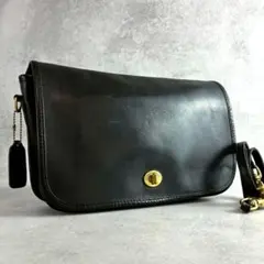 極美品 Vintage Coach Pocket Purse Black USA