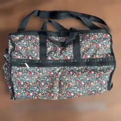 LESPORTSAC】赤チェック柄ボストンバッグ・ショルダー - メルカリ