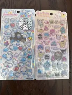 ぷくぷくあわわちゃん　光るジュエルプチドロップシール　うるちゅるサンリオ