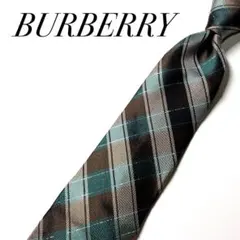 4093✨極美品✨バーバリー ネクタイ チェック ラメ入り