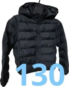 美品　ユニクロ キッズ130 ダウンジャケット 黒