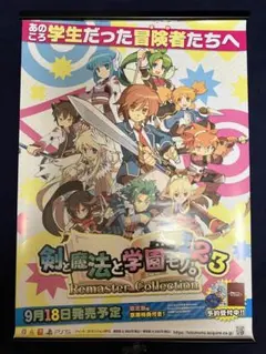 【非売品】剣と魔法と学園モノ。123 B2 ポスター
