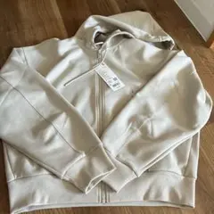 UNIQLO ドライスウェット　フルジップ　パーカー　ベージュL