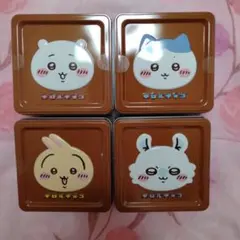 匿名＆新品未開封 ちいかわ チロルチョコ コラボ缶 全4種のサムネイル