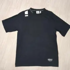 adidas アディダスオリジナルス ブラック Tシャツ 3ストライプス L