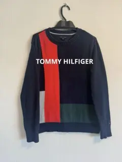 TOMMY HILFIGER ブロックカラー 配色ニット セーター
