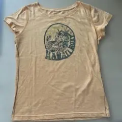 ROXY ハワイアンプリント 半袖Tシャツ