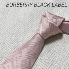 BURBERRY BLACK LABEL ネクタイ ピンク ノバチェック - メルカリ