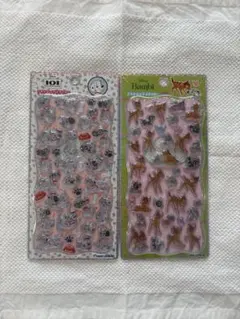Disney 101匹わんちゃん バンビ プチドロップステッカー 2種