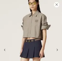 MIU MIU チェック クロップドジャケット