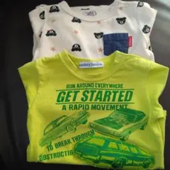 DOUBLE.B クマ柄 長袖カットソー 90cm　2枚組