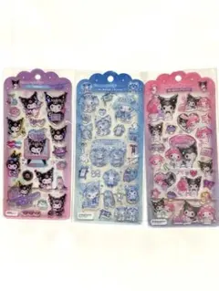 サンリオ　ドロップジェリーシール　マイメロ&クロミ　3枚セット
