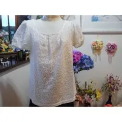 値下げ！新品☆ロペピクニック レース プルオーバー☆ホワイト/L