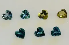 トルマリン　ハートシェイプ　MIXカラー