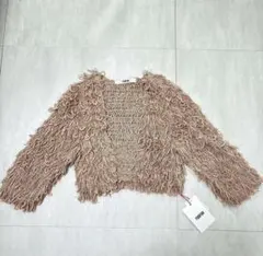 FUR FUR ファーファー フリンジ カーディガン ピンクのサムネイル