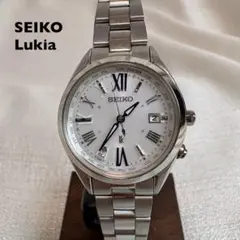セイコー　LUKIA チタン　レディダイヤ　チタンモデル　ソーラー電波　実用稼働のサムネイル
