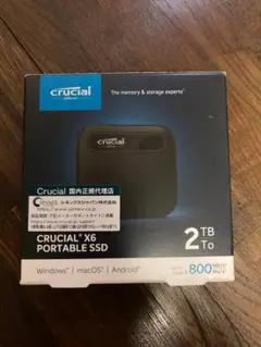 Crucial X6 外付け SSD 2TB Type-C 800mb/s