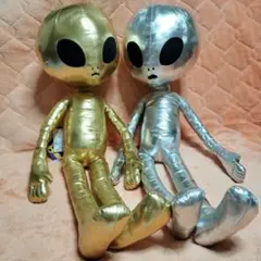 宇宙人ぬいぐるみ グレイ エイリアンのサムネイル