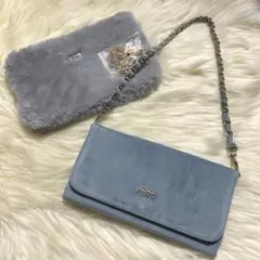 美品　AHKAH チェーンウォレット 財布ミニウォレットチェーンバッグ　おまとめ