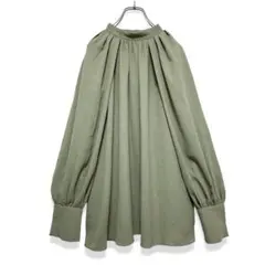 美品 EMMEL REFINES GLR オーバーラップスリーブブラウス