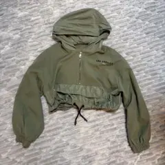 ZARA フード付きクロップドジャケットのサムネイル