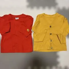 カーディガン　アウター　ブリーズ　ユニクロ　100 赤　黄　まとめ売り