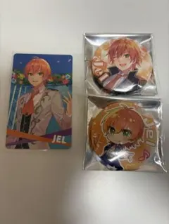 すとぷり　ジェル　缶バッジ　3個セット　トレカ カード