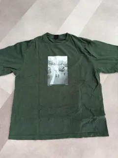 HUF フォトプリント Tシャツ ダークグリーン L