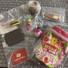 ガチャガチャ　食品 お菓子 ミニチュアまとめ売り　6点セット