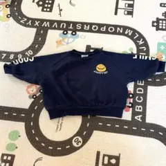 BREEZE トレーナー　90サイズ　ネイビー　裏起毛