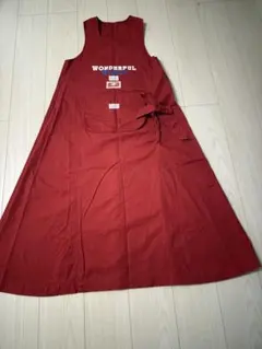 赤 ノースリーブ ワンピース WONDERFUL WORLD