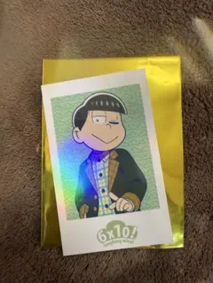 おそ松さん ラフォーレ原宿 スキ松 ホログラムチェキカード(チョロ松)