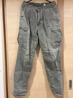 グリーン ワークパンツ