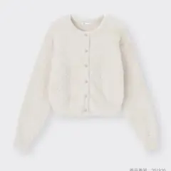 GU シャイニークルーネックカーディガン XL