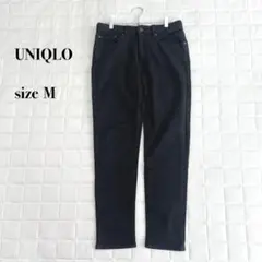 UNIQLO メンズ M ブラックデニム ストレッチ スリムフィット ジーンズ