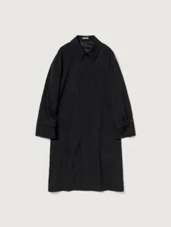 2026SS LIGHT WOOL MAX GABARDINE COAT 黒3のサムネイル