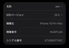 Apple iPhone 15 Pro Max 256GB 本体