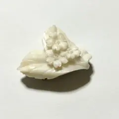桜 珊瑚 帯留め コーラル 白珊瑚 アンティーク レトロ